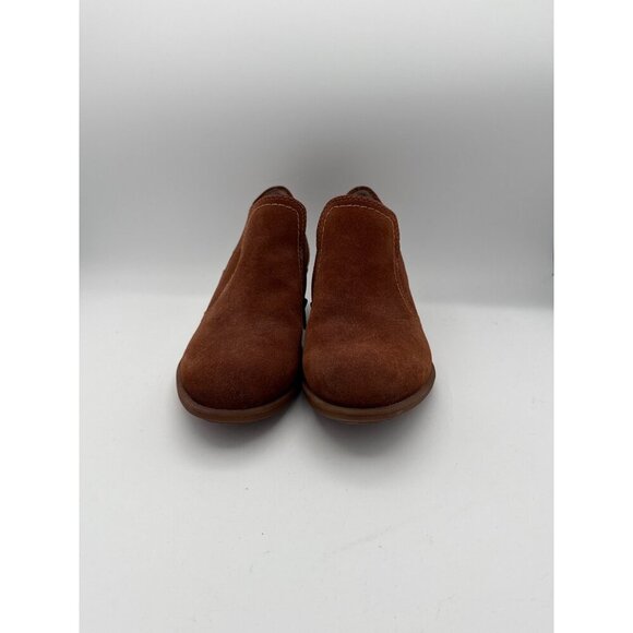 Earth Origins Womens Suede Ankle Boots With Side Zipper Closure In Brown Sz 7.5 - Picture 2 of 8